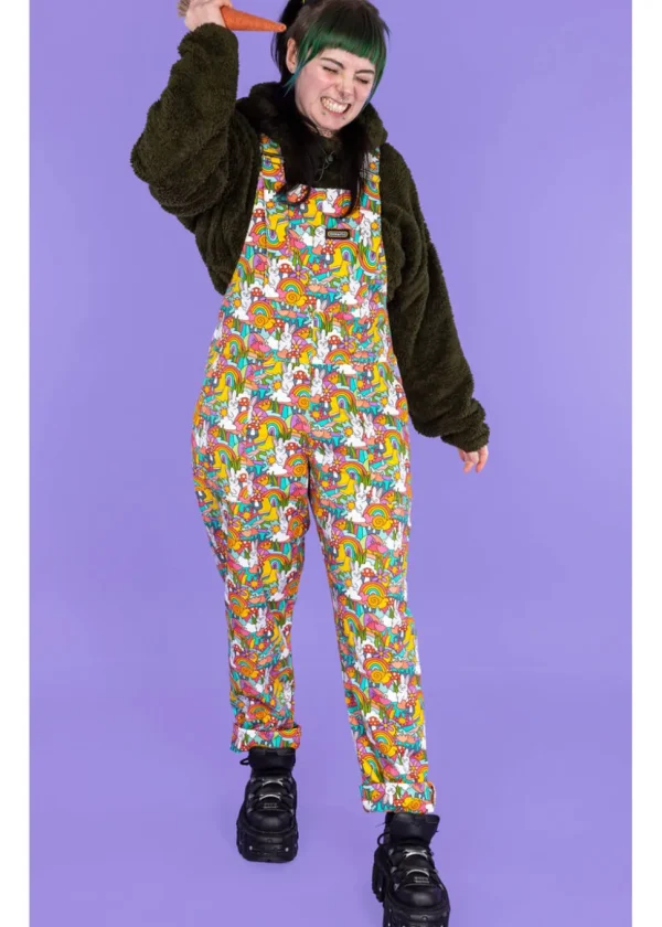 Run & Fly Bunny Love 70's Dungarees Multi