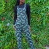 Run & Fly Death Head Moth Dungarees Black