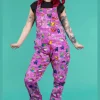 Run & Fly Happiness Enchanters Word Spells 70's Dungarees Pink