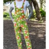 Run & Fly In The Geese Garden 70's Dungarees Green