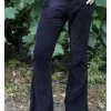Run & Fly Mens Corduroy 70's Flare Trousers Black
