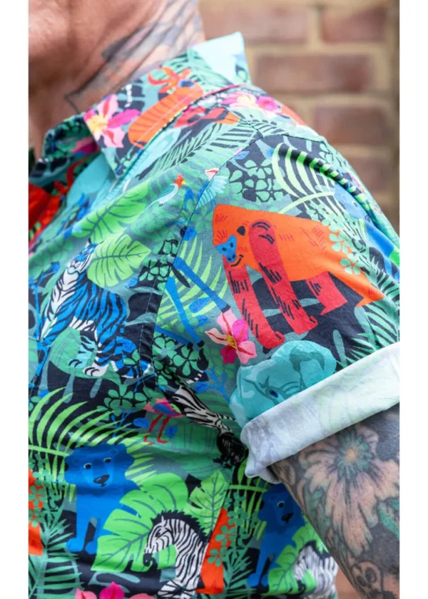 Run & Fly Mens Jungle Shirt Black