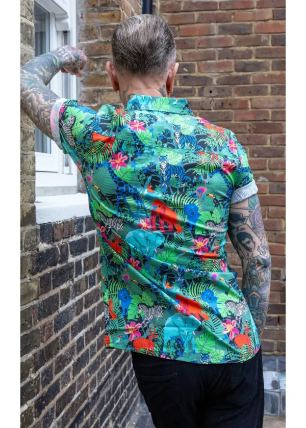 Run & Fly Mens Jungle Shirt Black