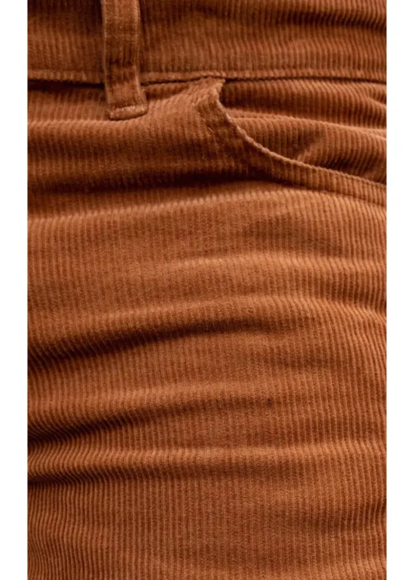 Run & Fly Mens Originals Corduroy Bootcut 70's Flare Trousers Tobacco