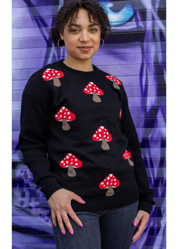 Run & Fly Mushroom Jumper Black