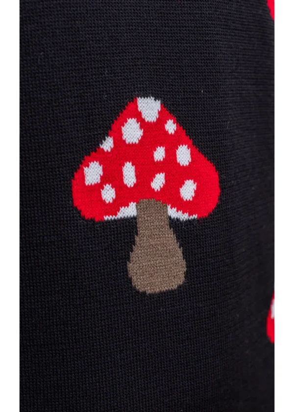 Run & Fly Mushroom Jumper Black