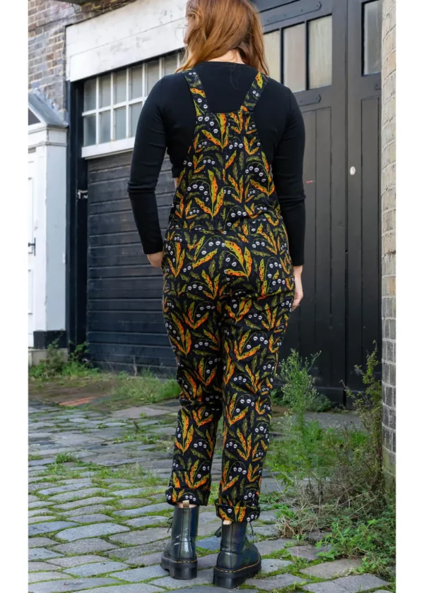 Run & Fly Poison and Plants Dungarees Black