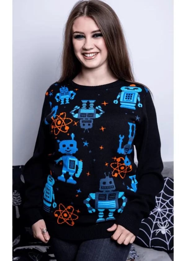 Run & Fly Robot Jumper Black
