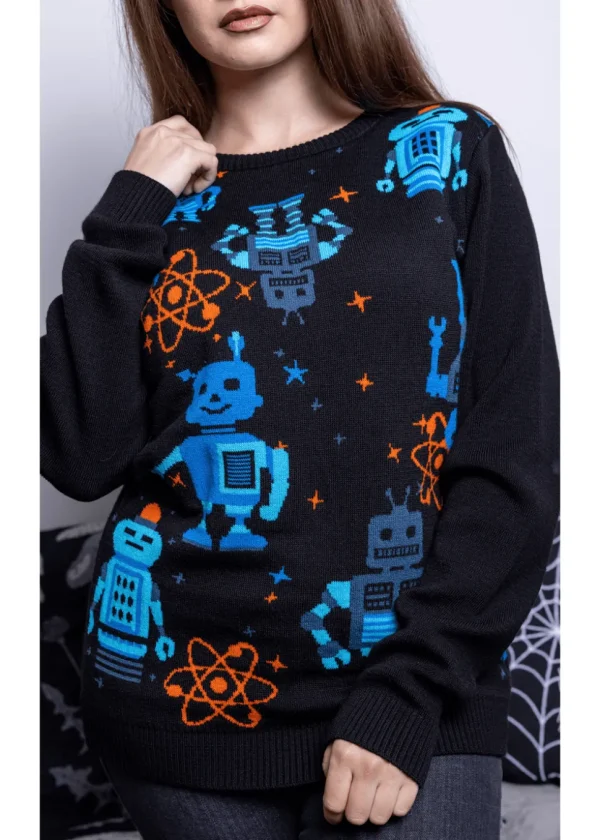Run & Fly Robot Jumper Black