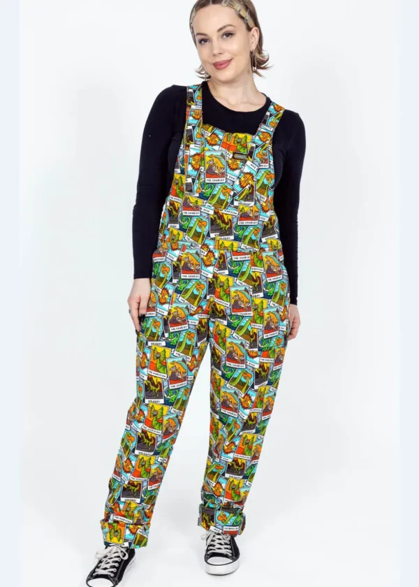 Run & Fly Tarot Dinosaurs 70's Dungarees Multi