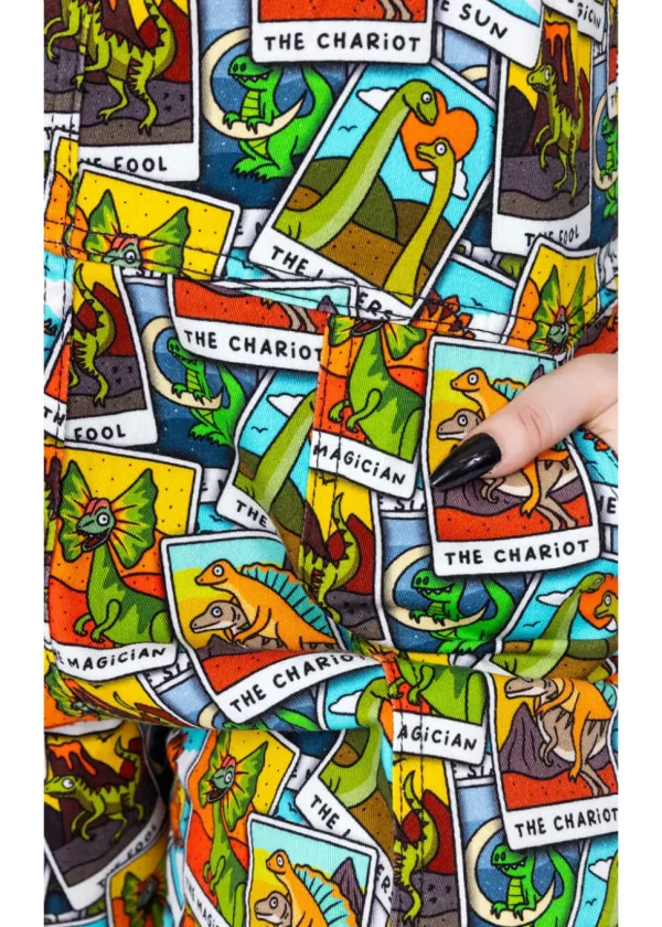 Run & Fly Tarot Dinosaurs 70's Dungarees Multi