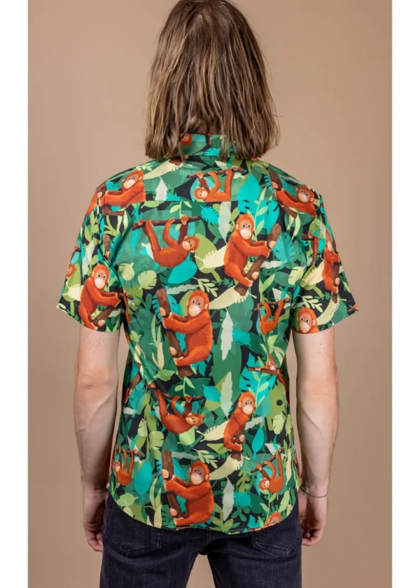 Run & Fly Men's Orangutan Shirt Green