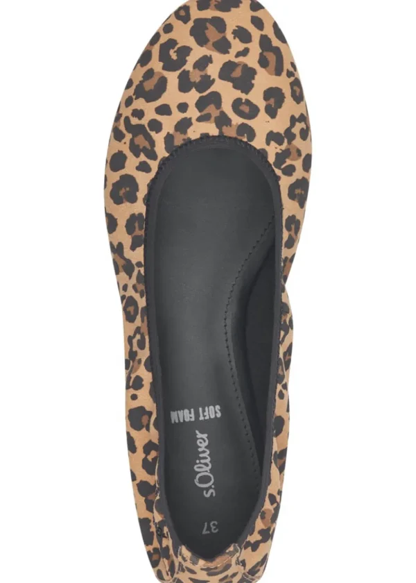 s. Oliver Tara Ballerinas Leopard Brown