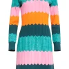 Smashed Lemon Autumn Sorbet Knit Dress Multi