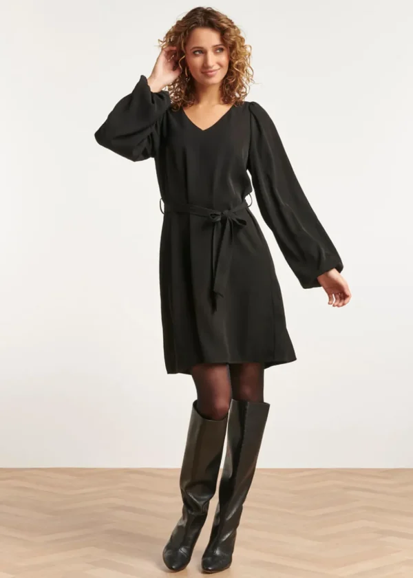 Smashed Lemon Call Me Baby 70's Dress Black
