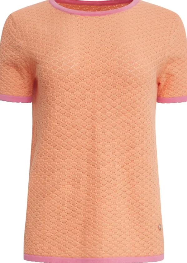 Smashed Lemon Coney Island Knitted Top Peach Pink