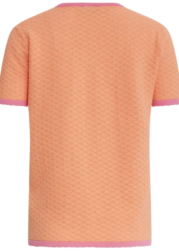 Smashed Lemon Coney Island Knitted Top Peach Pink