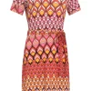 Smashed Lemon Groovy Summer 70's Dress Multi