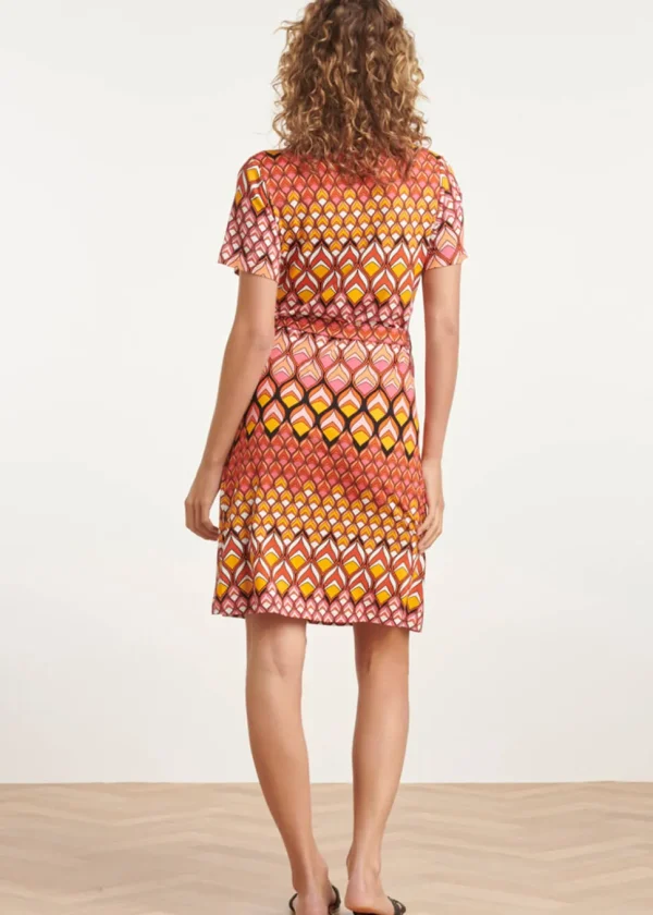 Smashed Lemon Groovy Summer 70's Dress Multi