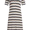 Smashed Lemon Hypnotizing Knitted Dress Sand Black