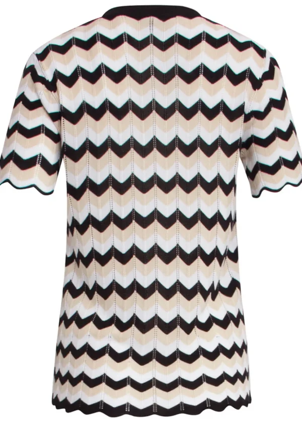 Smashed Lemon Hypnotizing Knitted Top Sand Black