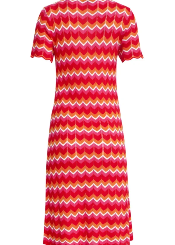 Smashed Lemon La La Land Knitted Dress Red Multi