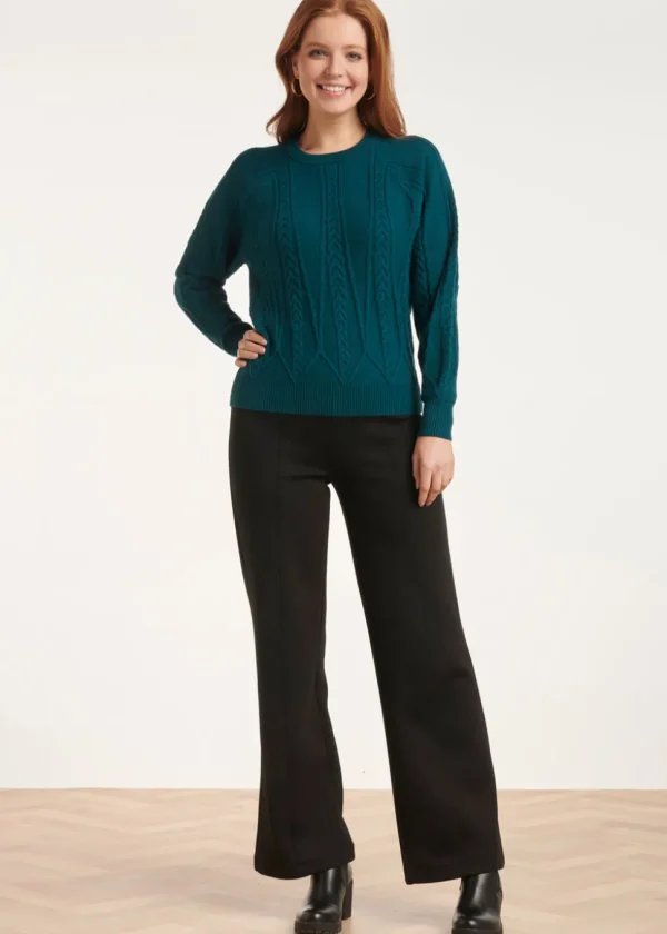 Smashed Lemon Rise and Shine Sweater Petrol