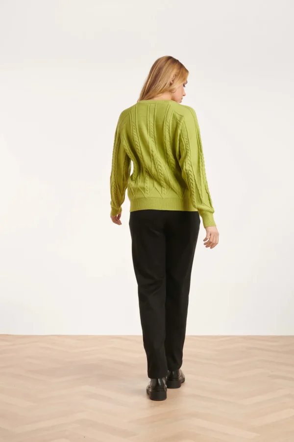Smashed Lemon Rise and Shine Sweater Light Green