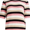Smashed Lemon Sunday Funday Knitted Top Pink Multi