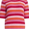 Smashed Lemon Sunday Funday Knitted Top Red Multi