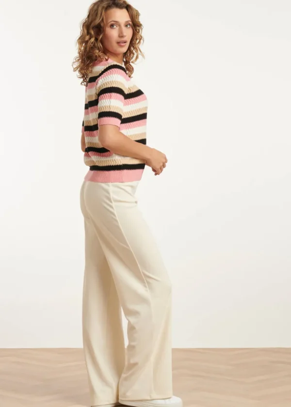 Smashed Lemon Sunday Funday Knitted Top Pink Multi