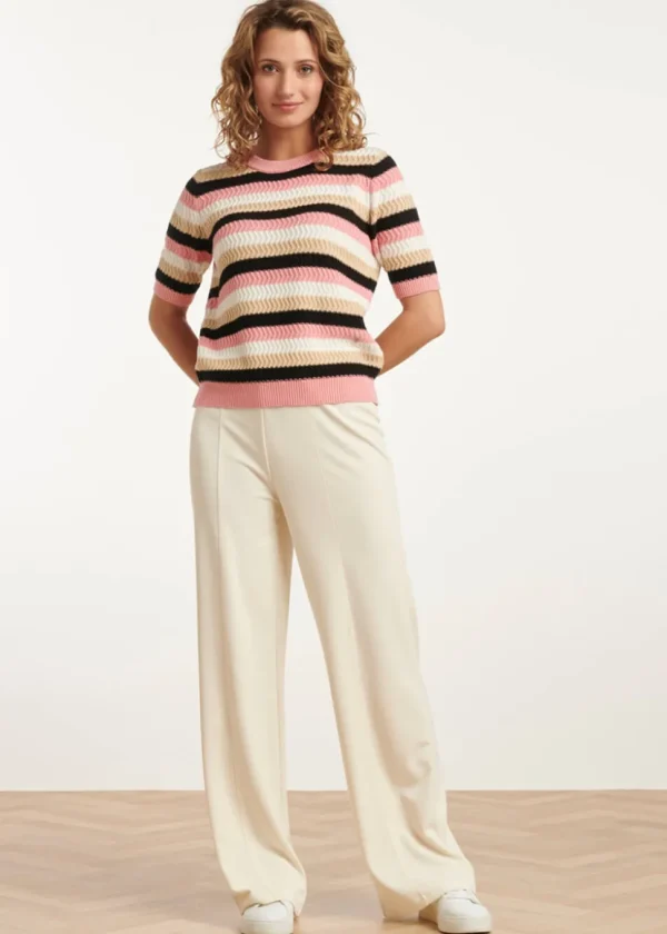 Smashed Lemon Sunday Funday Knitted Top Pink Multi
