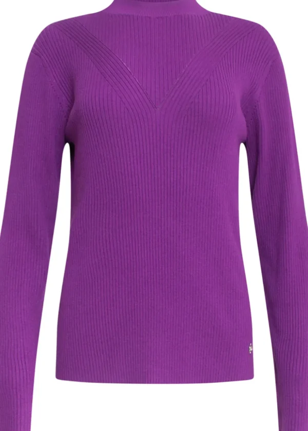Smashed Lemon V-Shaped Love 60's Jumper Purple