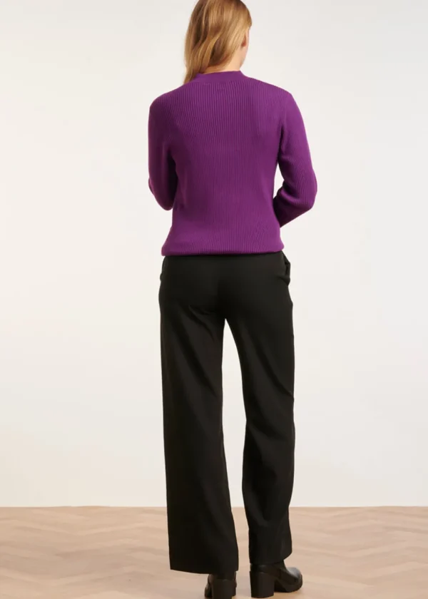 Smashed Lemon V-Shaped Love 60's Jumper Purple