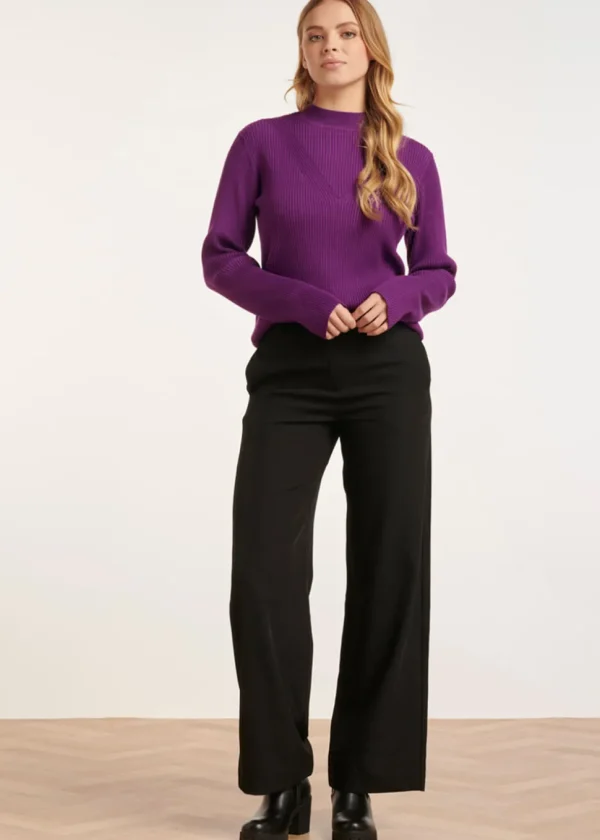 Smashed Lemon V-Shaped Love 60's Jumper Purple