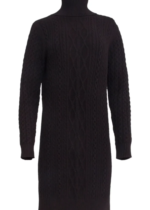 Smashed Lemon Wanna Hug Knit Dress Black
