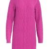 Smashed Lemon Wanna Hug Knit Dress Cherise Pink