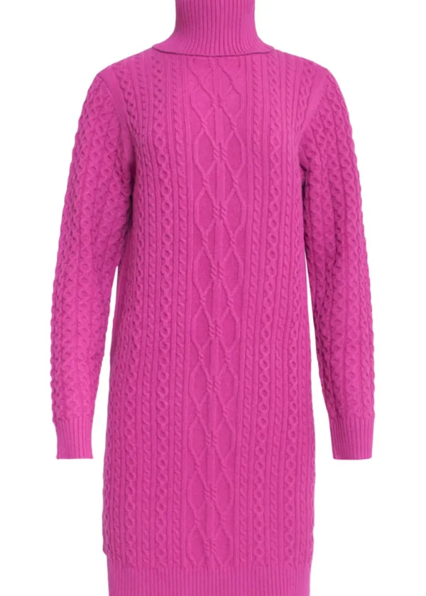 Smashed Lemon Wanna Hug Knit Dress Cherise Pink