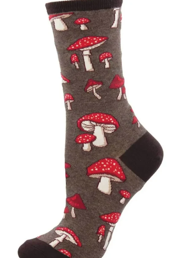 Socksmith Sokken Pretty Fly For A Fungi Mushroom Socks Multi