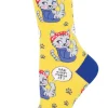 Socksmith We Can Mew It Cat Socks Yellow