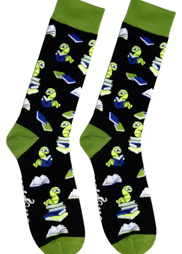 Soctopus Bookworm Socks Black