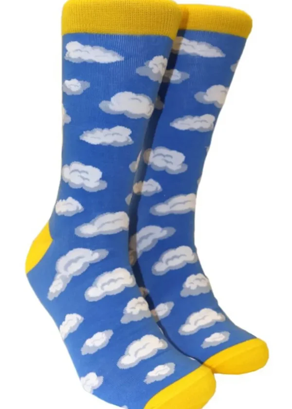 Soctopus Clouds Socks Blue
