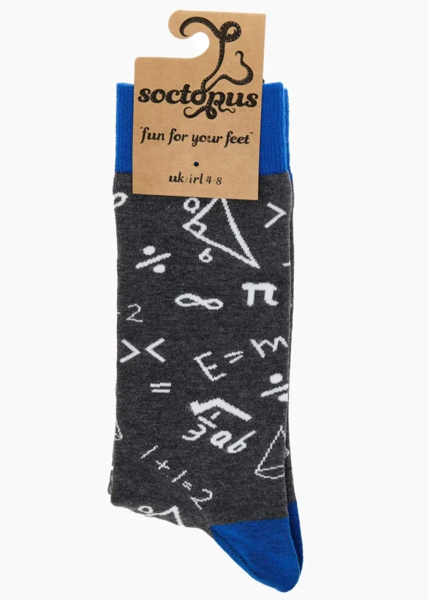 Soctopus Do These Add Up? Math Socks Grey