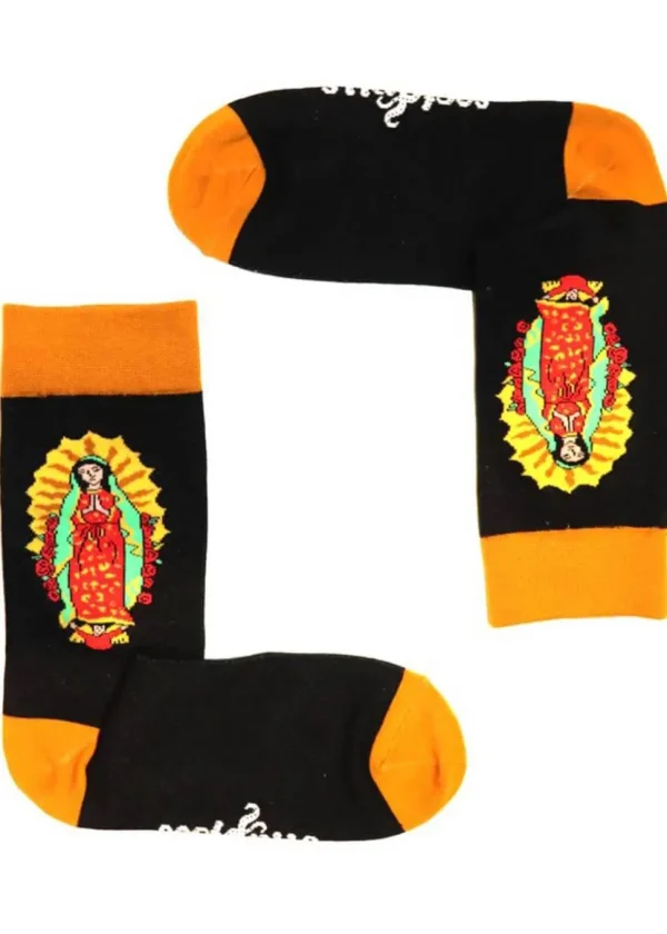 Soctopus Mary Guadalupe Socks Black
