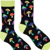 Soctopus Mushroom Trippin' Socks Black
