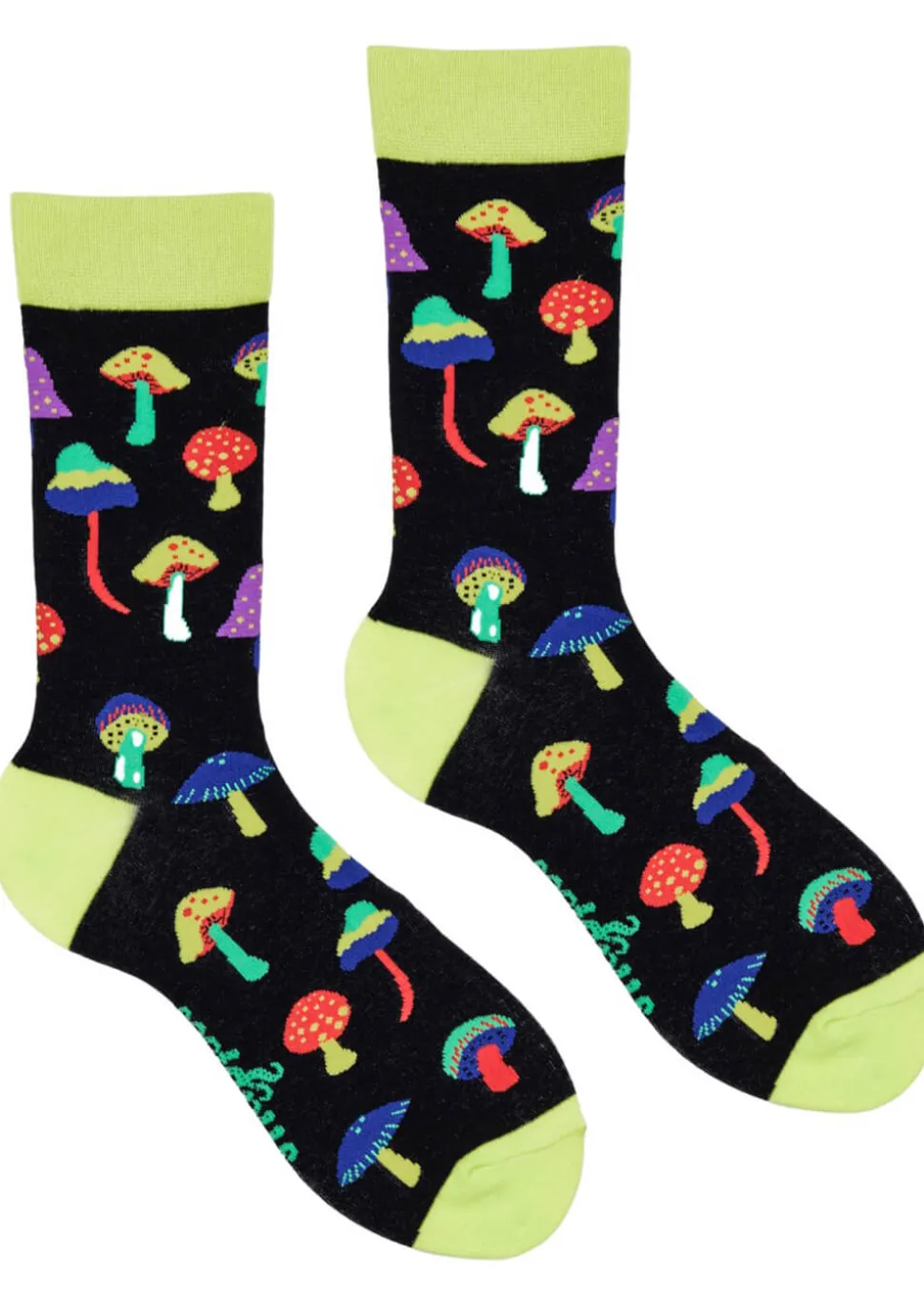 soctopus_mushroom_trippin_0.webp Soctopus Mushroom Trippin' Socks Black
