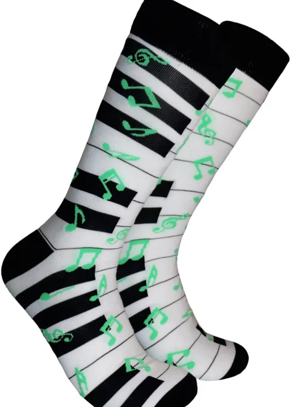 Soctopus Piano Socks White