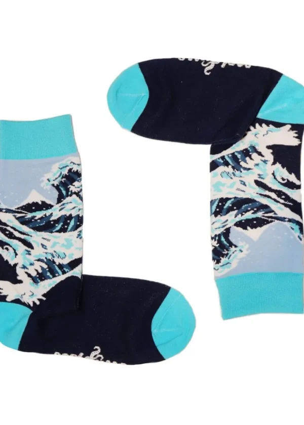 Soctopus The Wave Socks Navy