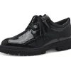 s.Oliver Patty Croco Patent Shoes Black
