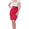 Steady Clothing Audrey 50's Pencil Skirt Red